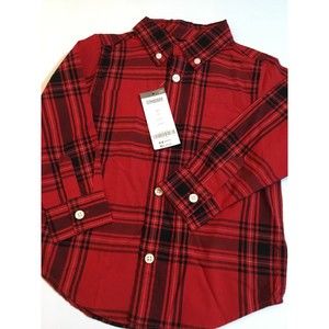 Gymboree Size 2T Red Plaid Shirt NWT